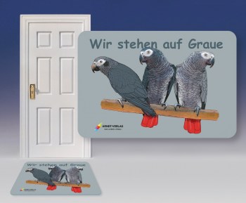 Fussmatte Graupapageien